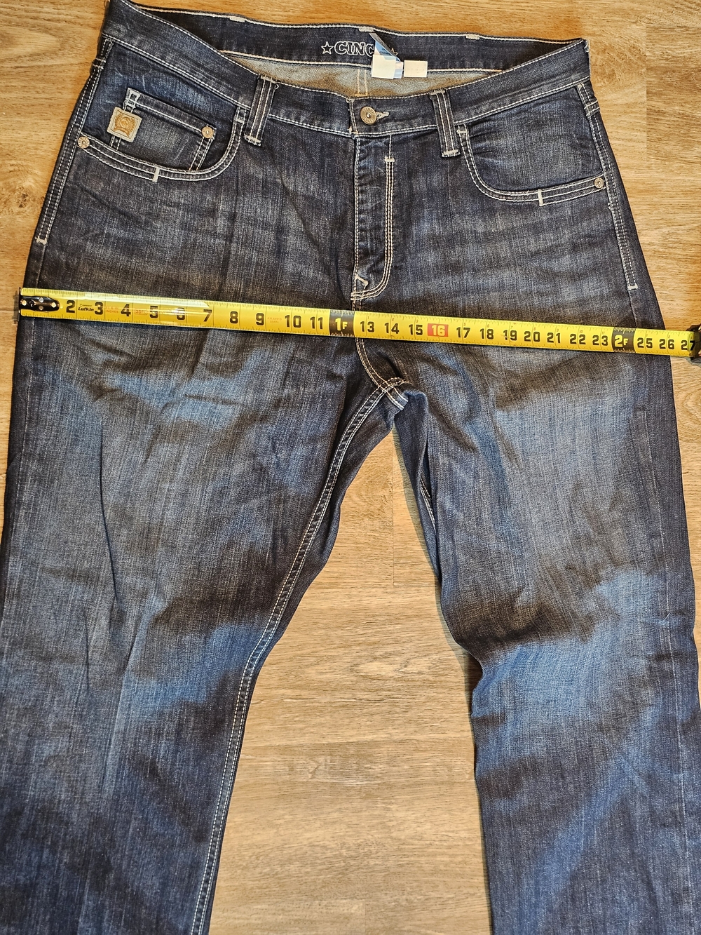 Cinch Carter 2.0 Dark Wash Relaxed Straight Western Jeans Men's 38x30 Cowboy - Picture 11 of 16